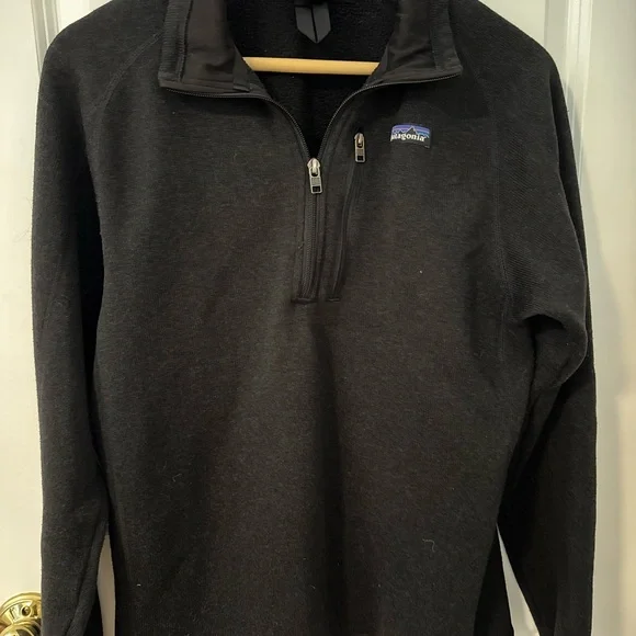 Patagonia Better Sweater 1/4-Zip Fleece Jacket - Men's Medium in Black